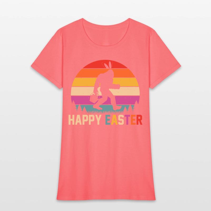 Happy Easter Bunny With Eggs Basket