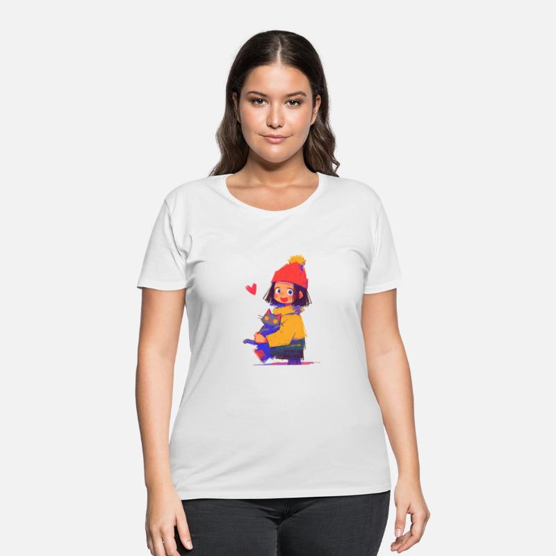 Happy Kid Hugging Cat – Cute Art for Kids