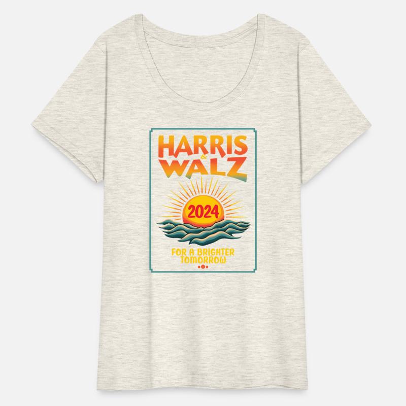 Harris Walz 2024 For a Brighter Tomorrow Retro