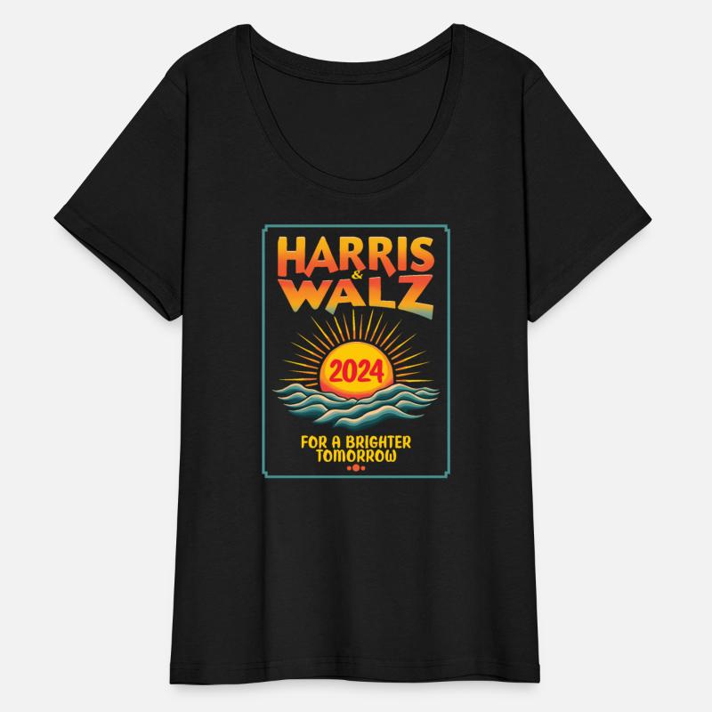Harris Walz 2024 For a Brighter Tomorrow Retro