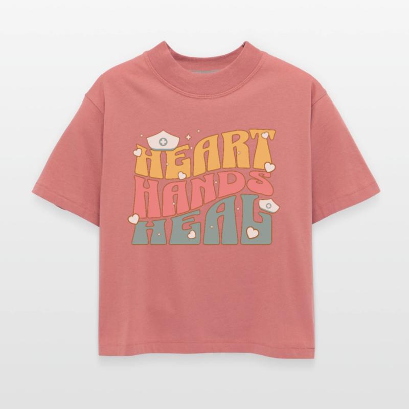 Heart Hands Heal - Nurse Valentine Shirt