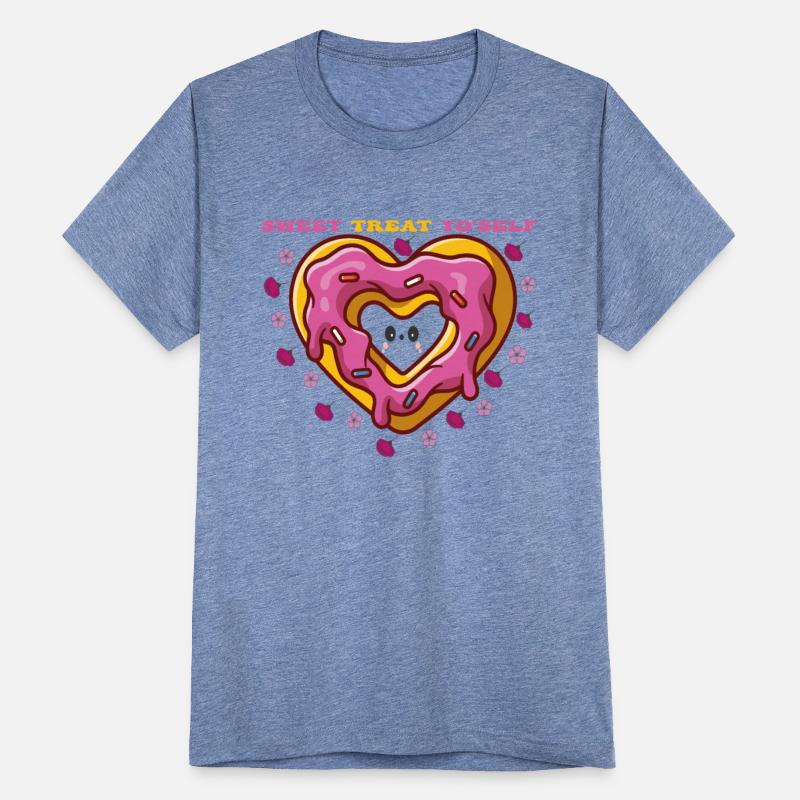 Heart-shaped Sweetness: A Cute Doughnut Design