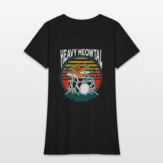 Heavy Metal Cat Drummer