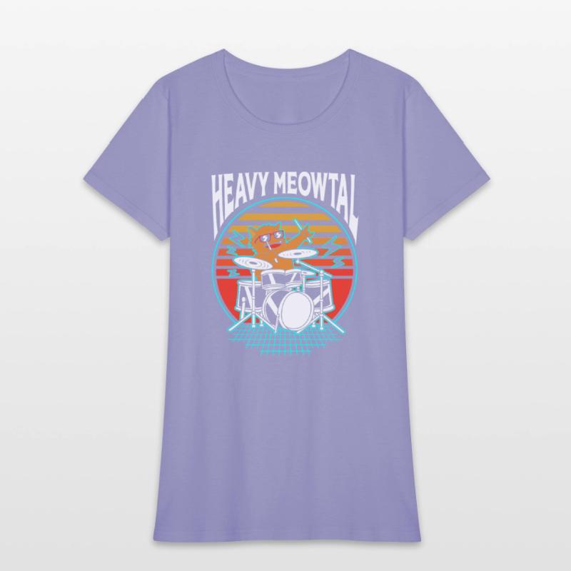 Heavy Metal Cat Drummer