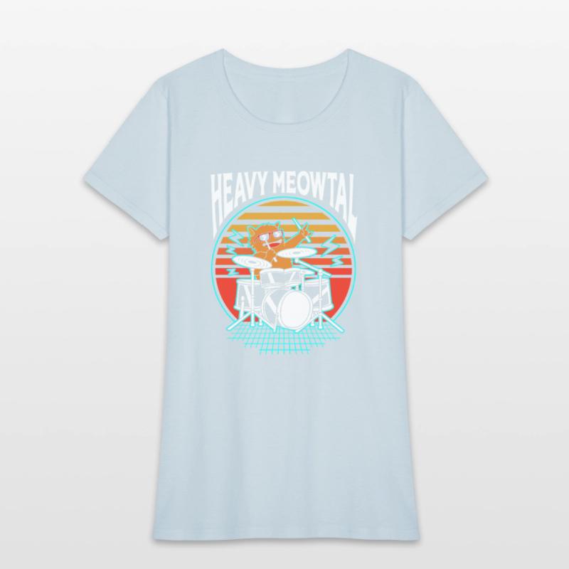 Heavy Metal Cat Drummer