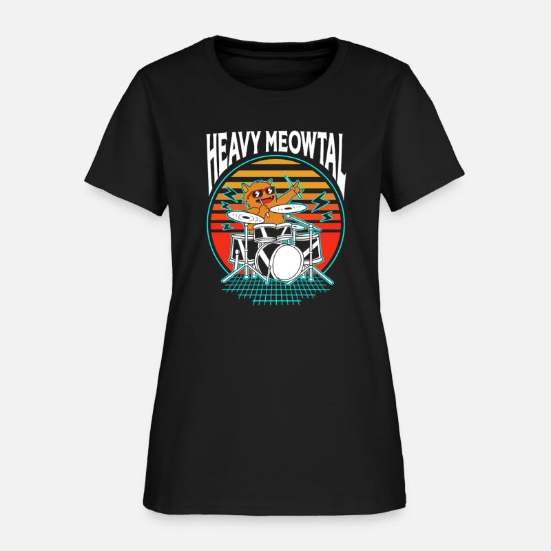 Heavy Metal Cat Drummer