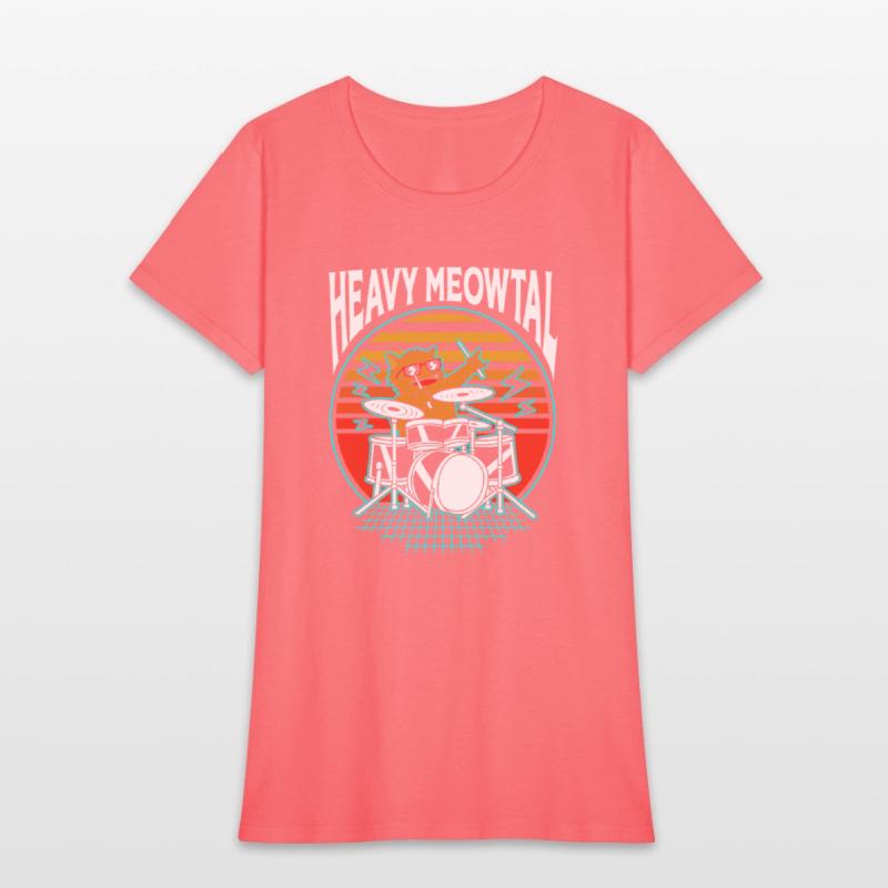 Heavy Metal Cat Drummer