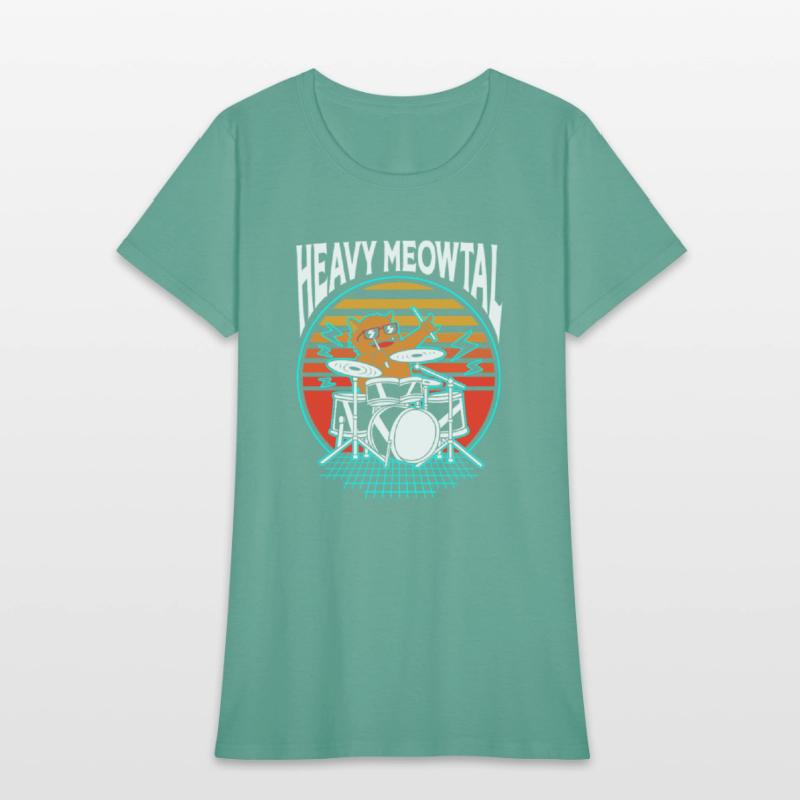 Heavy Metal Cat Drummer