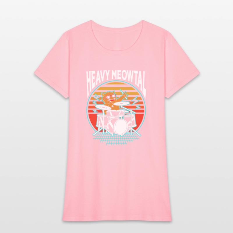 Heavy Metal Cat Drummer