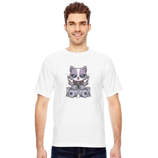 Heavy Metal Drummer Cat