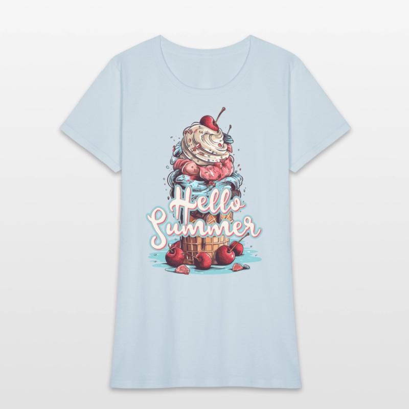 Hello Summer Ice Cream Ice Cream Parlor