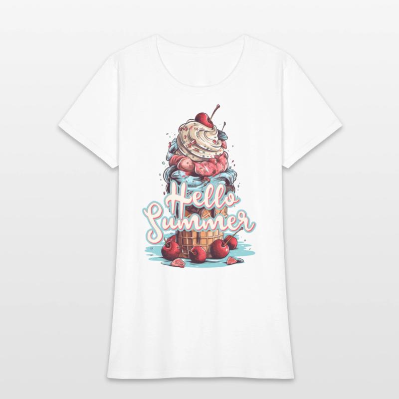 Hello Summer Ice Cream Ice Cream Parlor