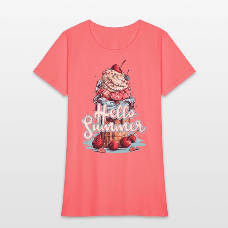 Hello Summer Ice Cream Ice Cream Parlor