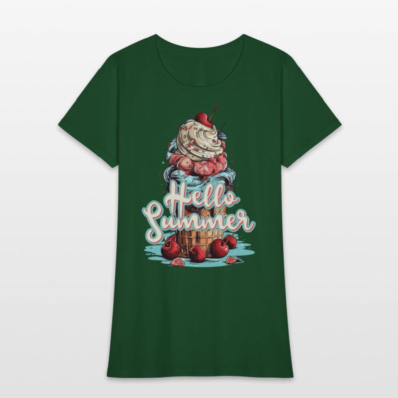 Hello Summer Ice Cream Ice Cream Parlor