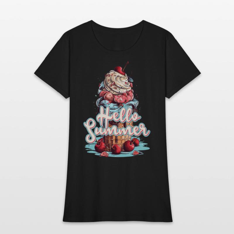 Hello Summer Ice Cream Ice Cream Parlor