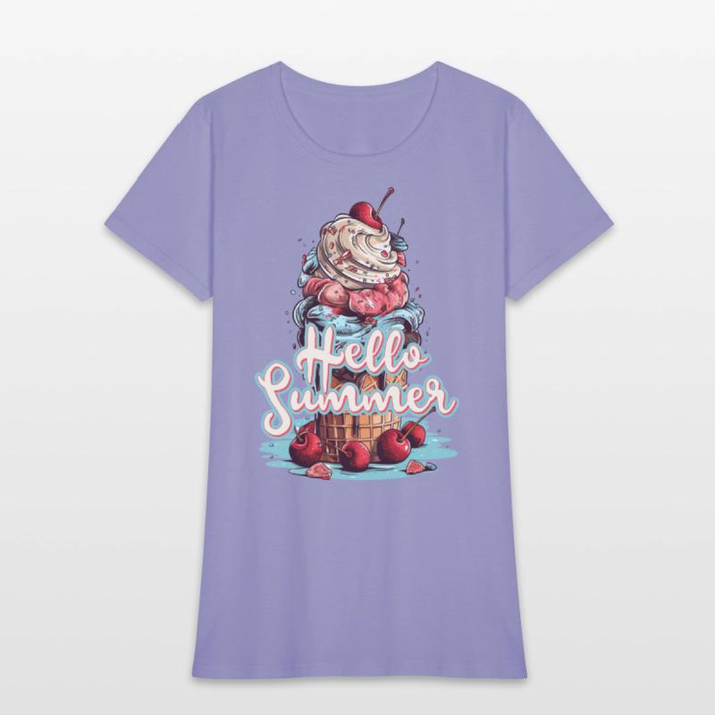 Hello Summer Ice Cream Ice Cream Parlor