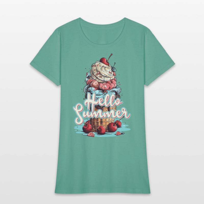 Hello Summer Ice Cream Ice Cream Parlor