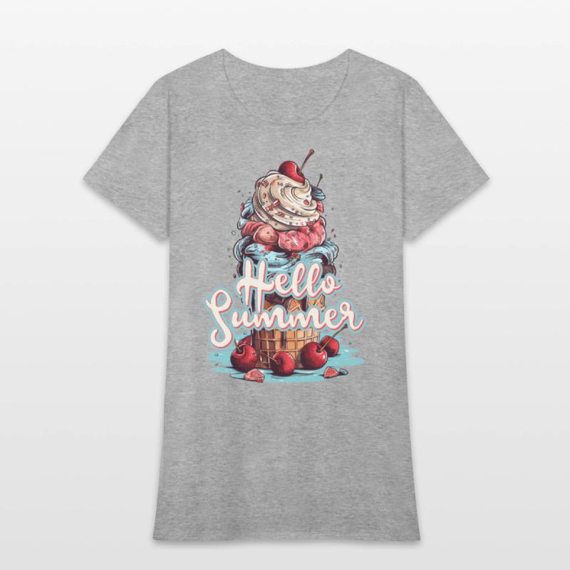 Hello Summer Ice Cream Ice Cream Parlor