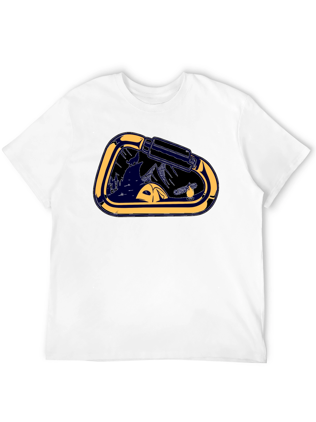 Carabiner Camping T-Shirt - Adventure Ready!