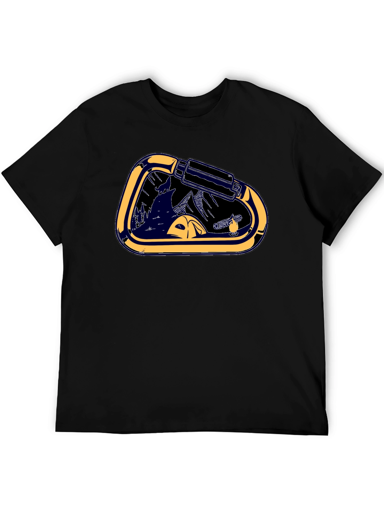 Carabiner Camping T-Shirt - Adventure Ready!