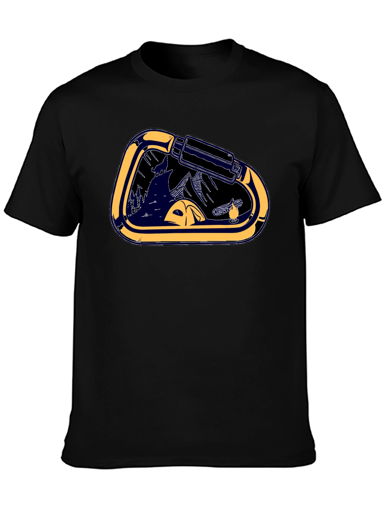 Carabiner Camping T-Shirt - Adventure Ready!
