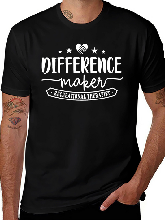 Difference Maker Recreational Therapist Graphic Tee