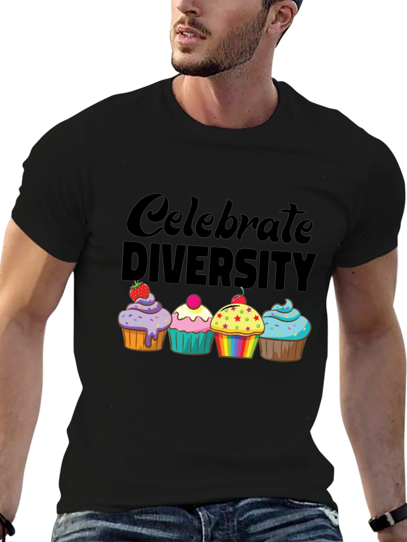 Celebrate Diversity Cupcake T-Shirt