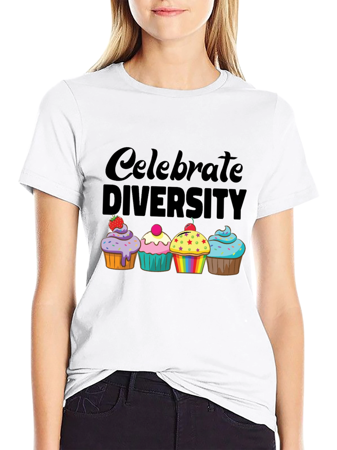 Celebrate Diversity Cupcake T-Shirt