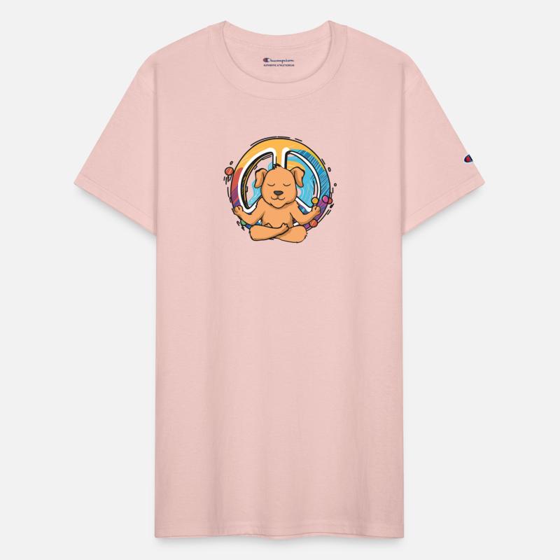 Hippie Dog Peace Sign Yoga Canine Lover Hippies