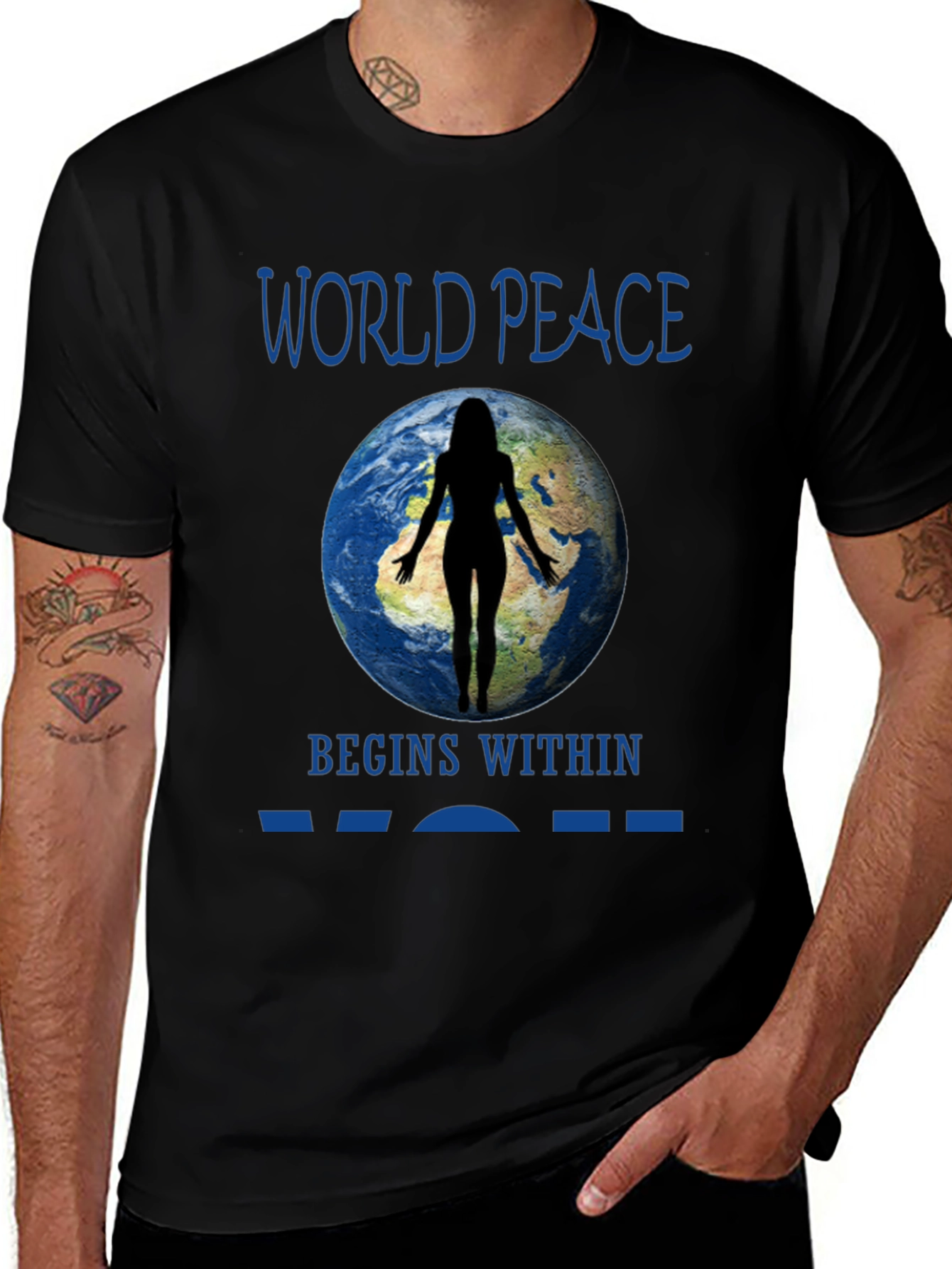 World Peace Begins Within Graphic Tee