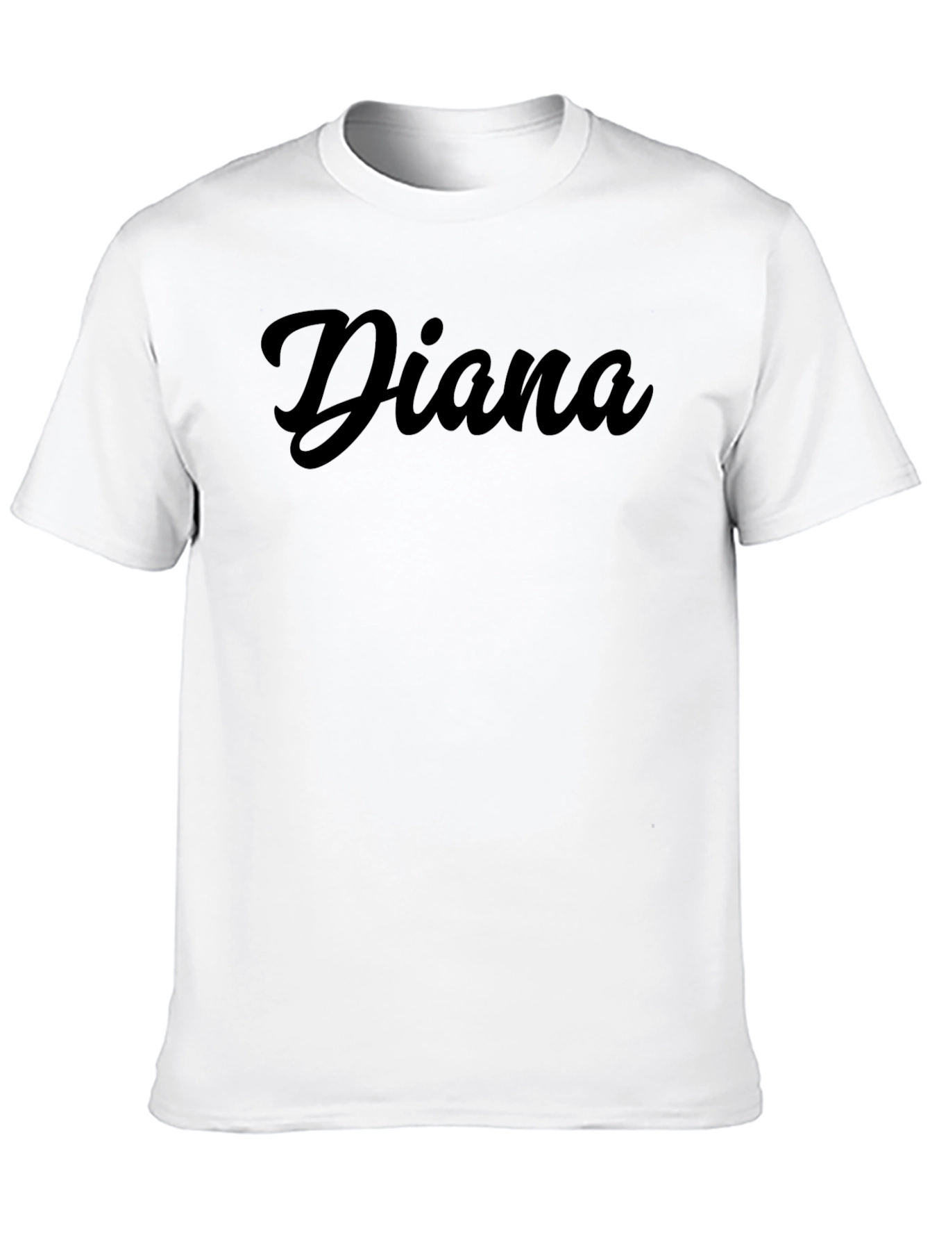 Diana Personalized Black T-Shirt