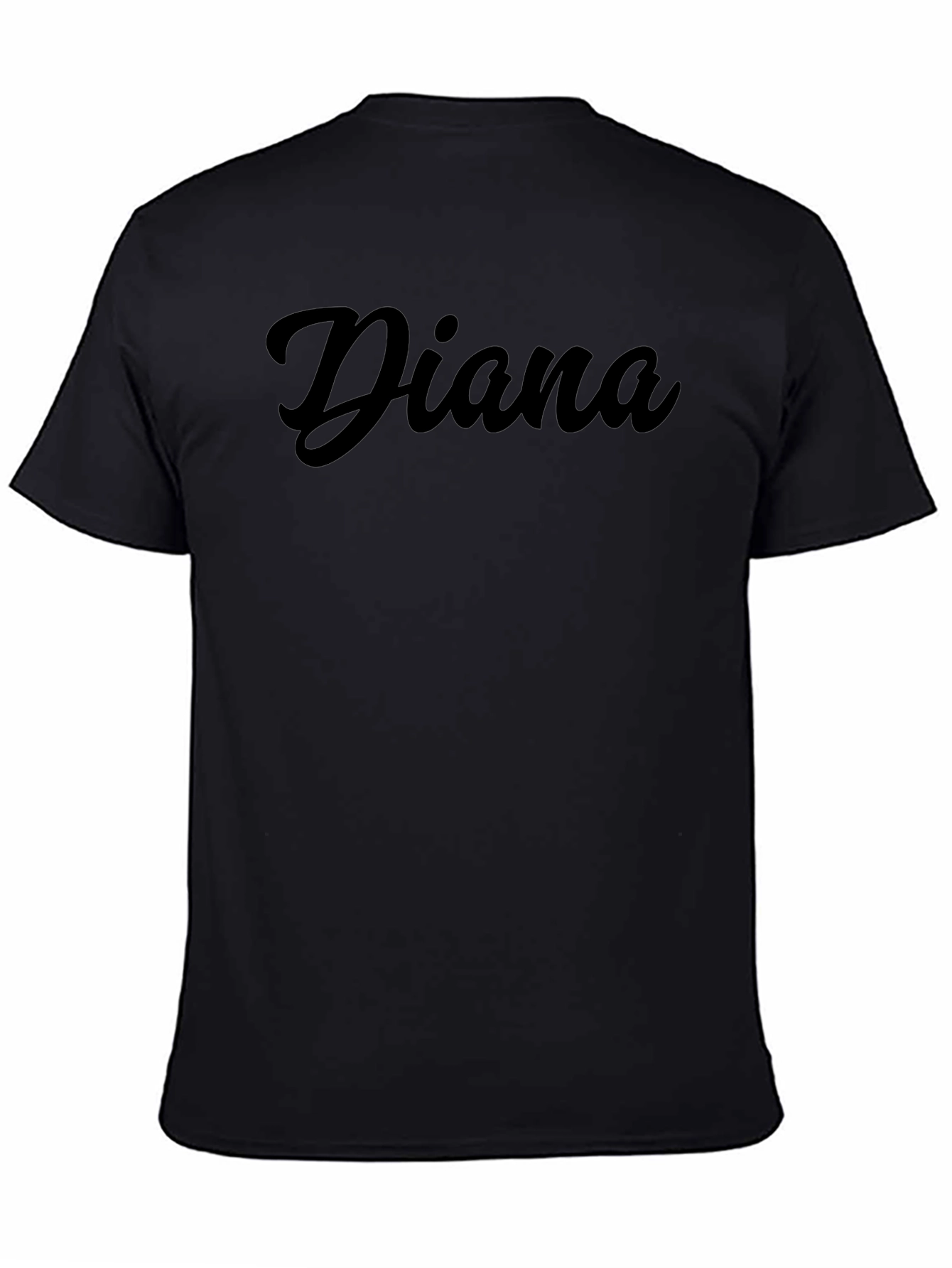 Diana Personalized Black T-Shirt