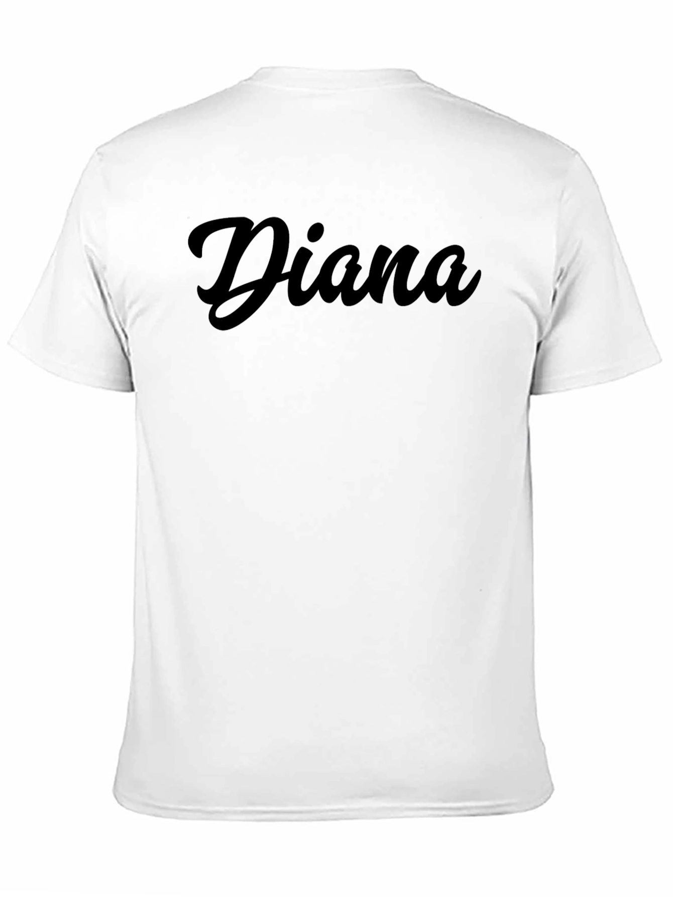 Diana Personalized Black T-Shirt