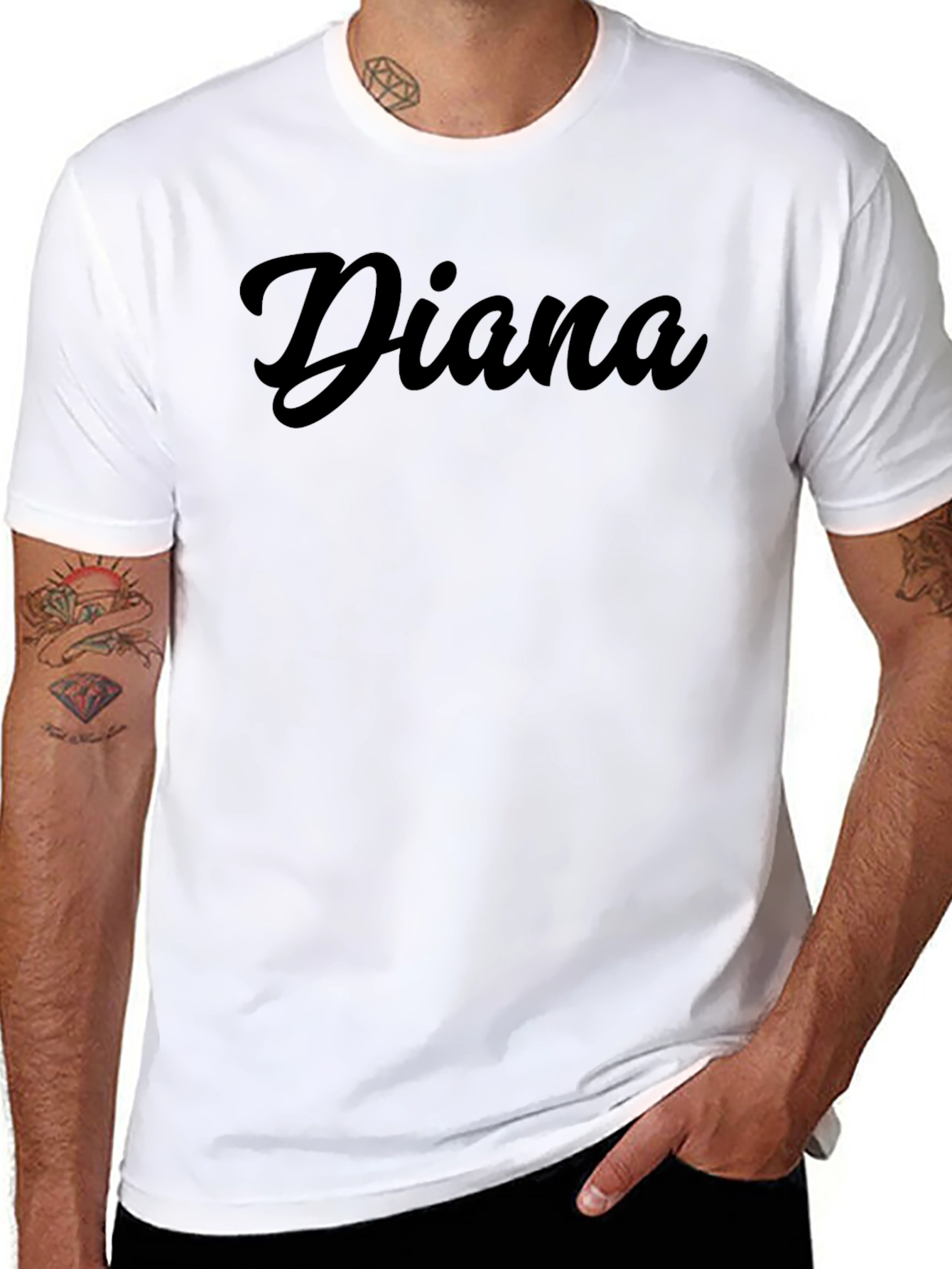 Diana Personalized Black T-Shirt