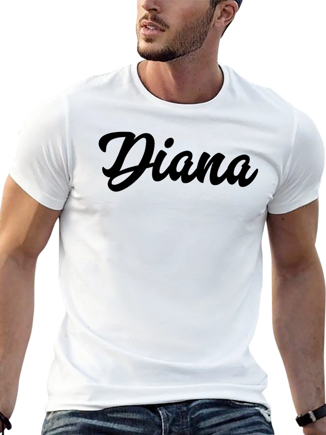 Diana Personalized Black T-Shirt