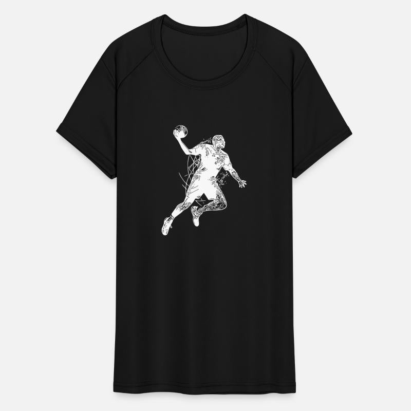 Hobby Handball Player In Throwing Training