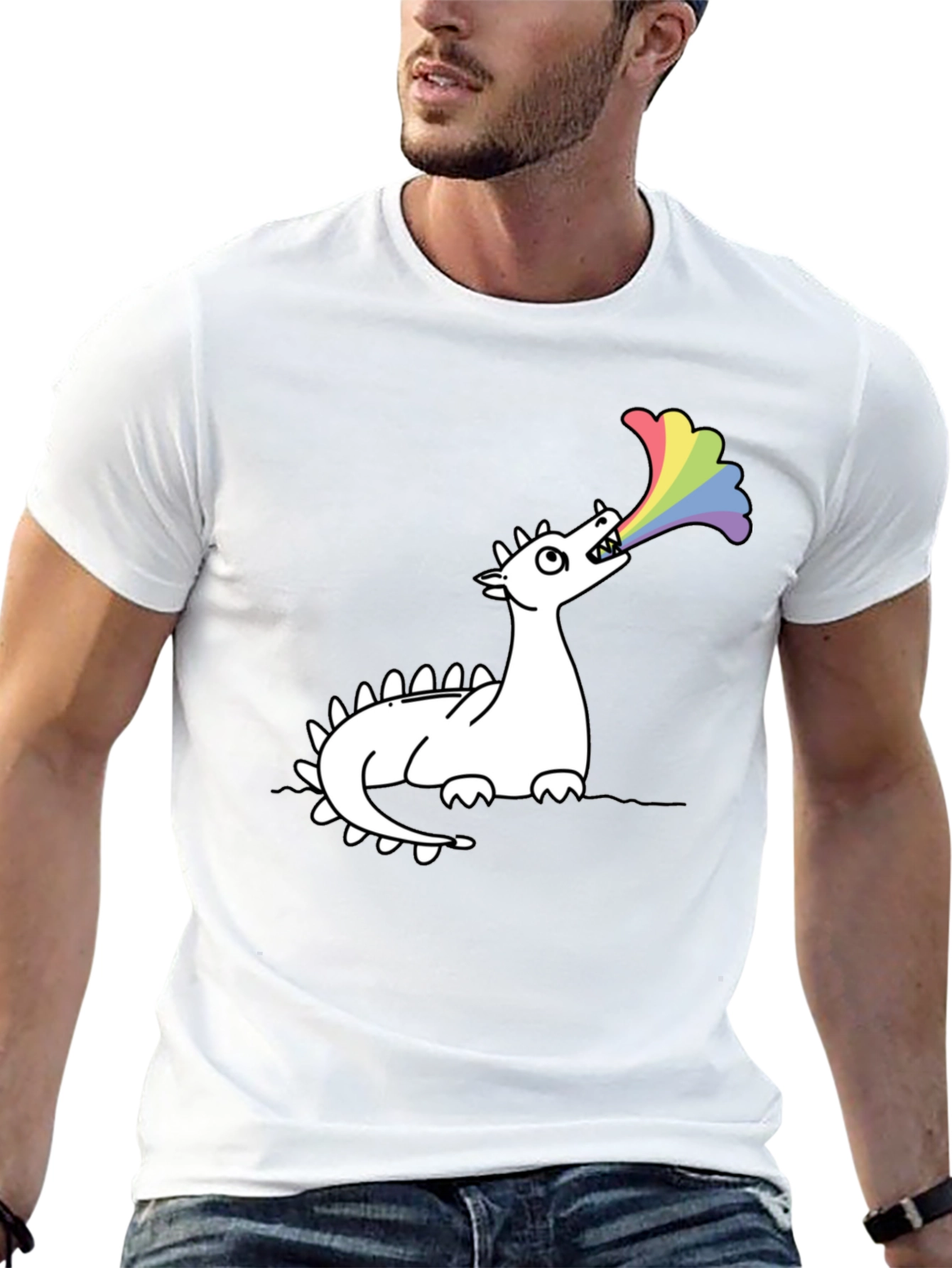 Dragon Rainbow Breath Graphic Tee