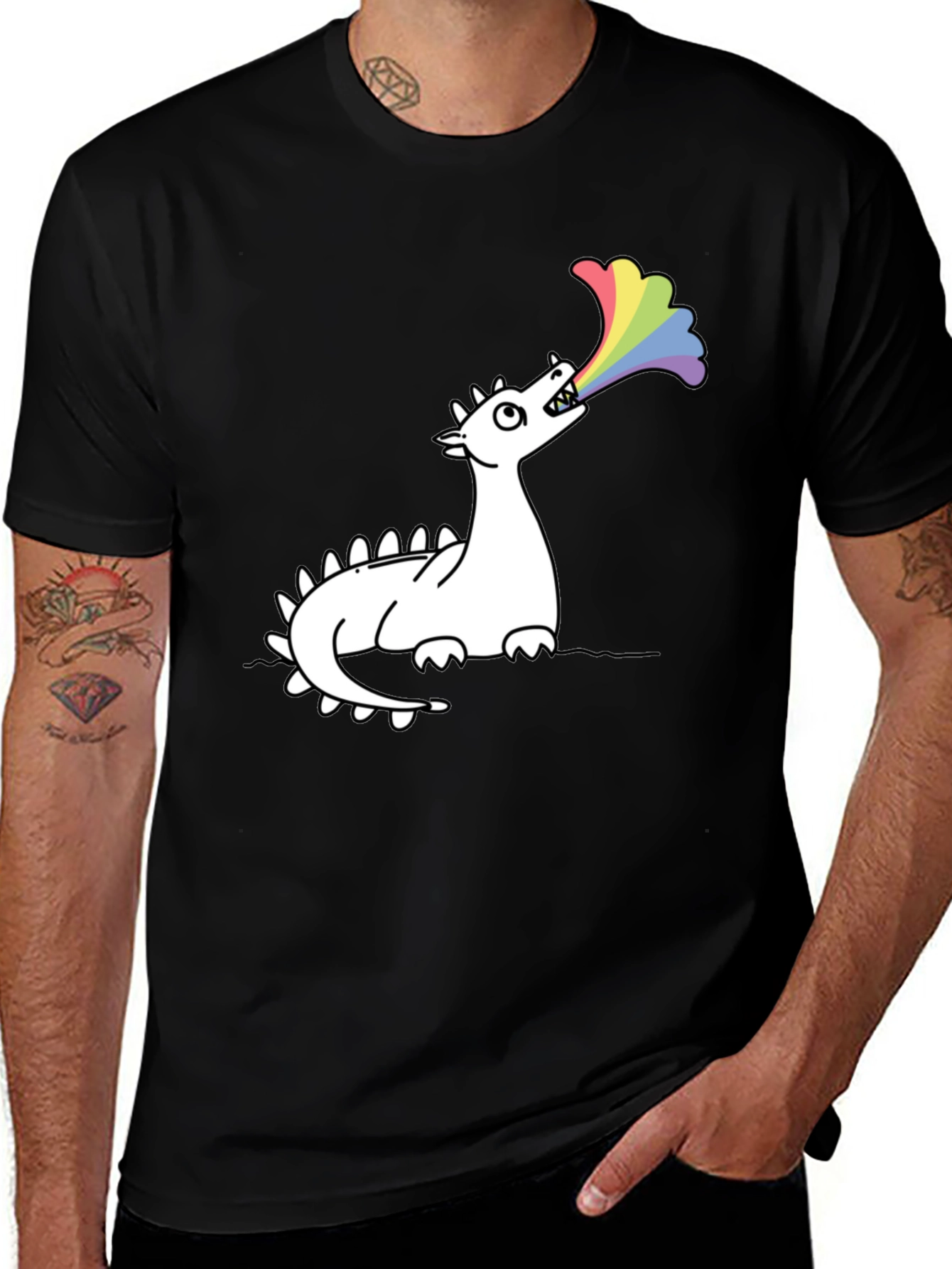 Dragon Rainbow Breath Graphic Tee