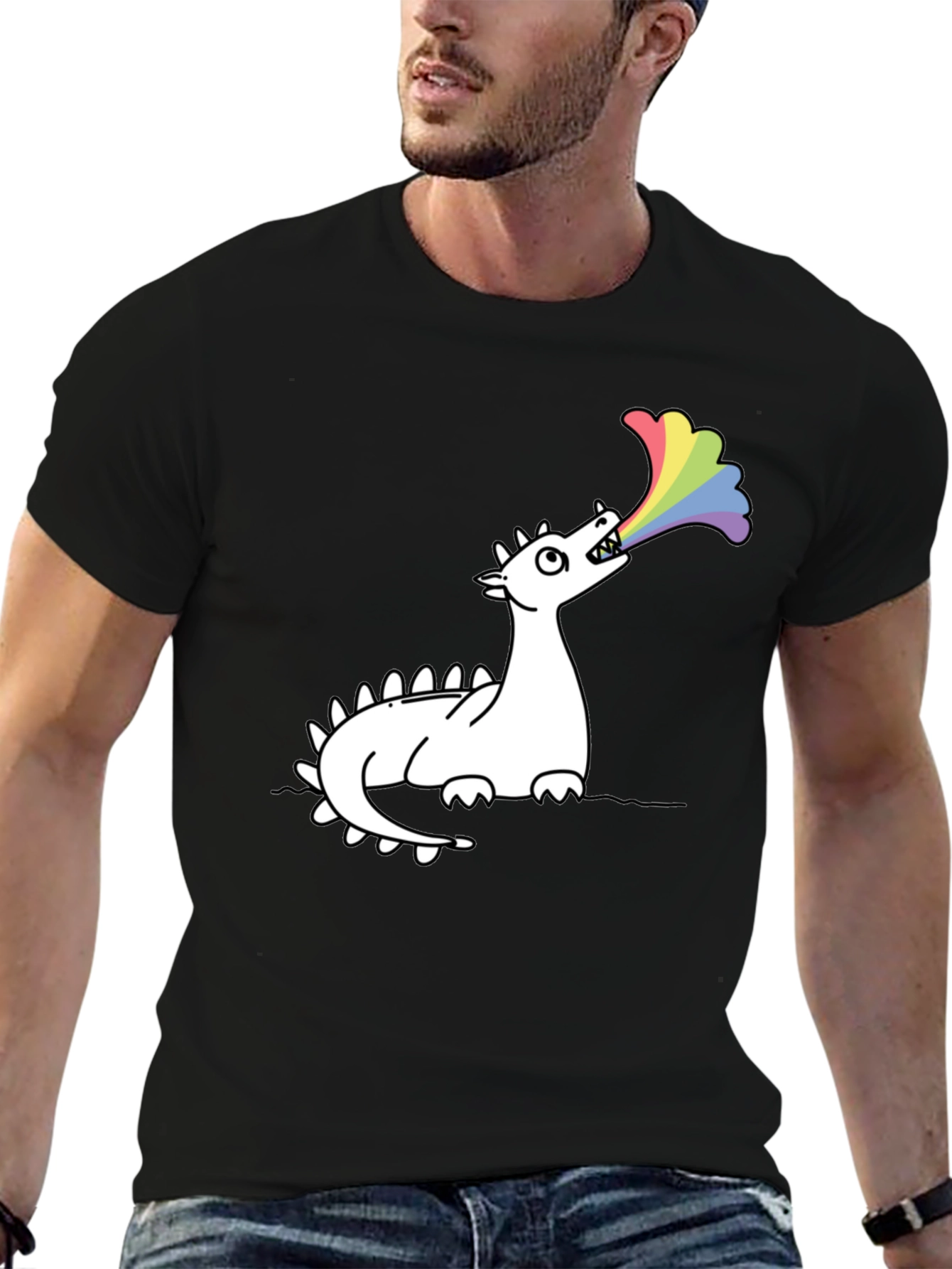Dragon Rainbow Breath Graphic Tee
