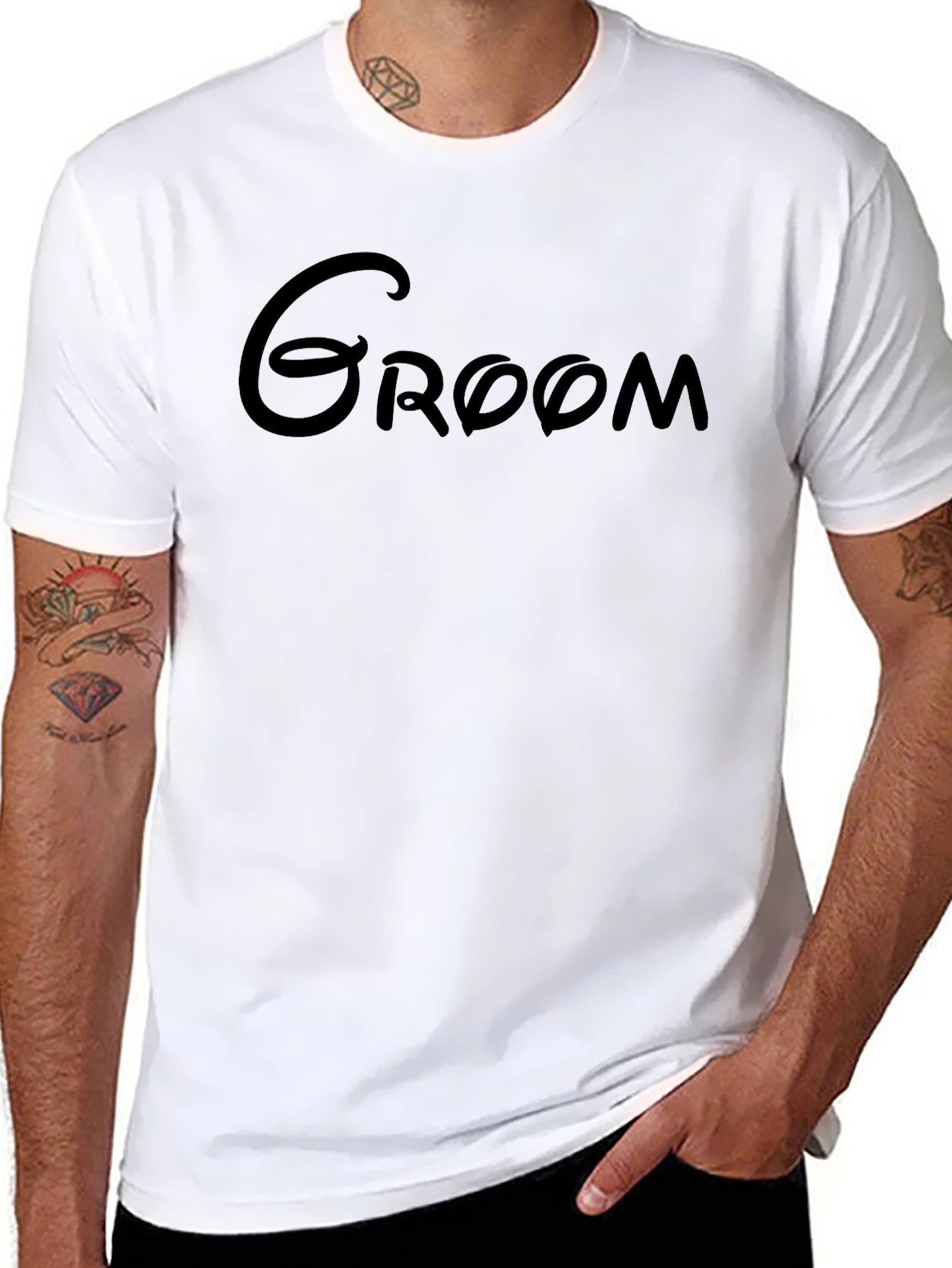 Groom Black T-Shirt - Wedding Day Apparel