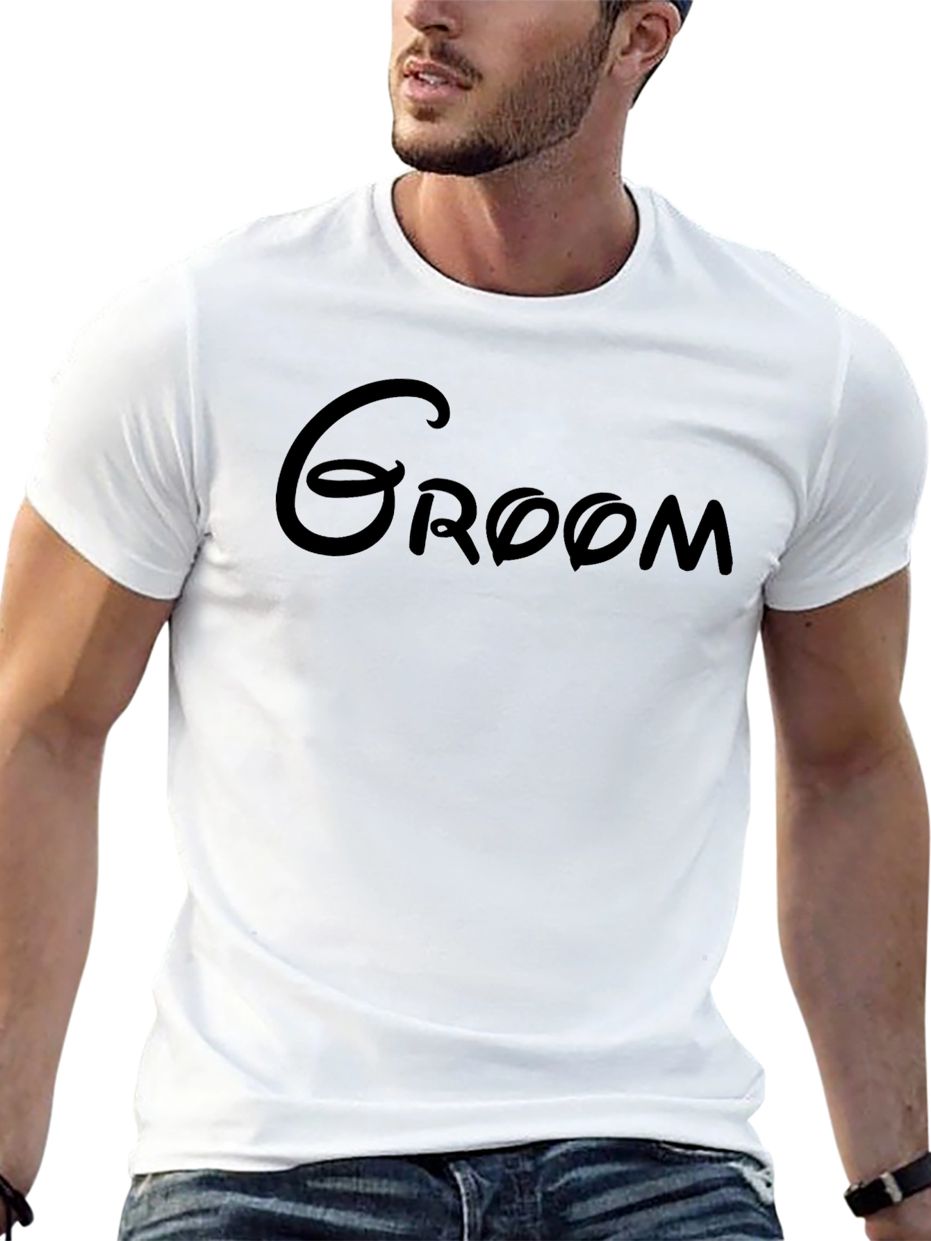 Groom Black T-Shirt - Wedding Day Apparel