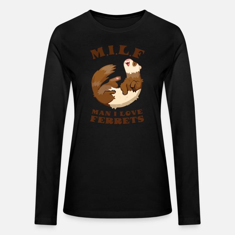 I Heart MILFs Man I Love Ferrets Lover Funny Ferre