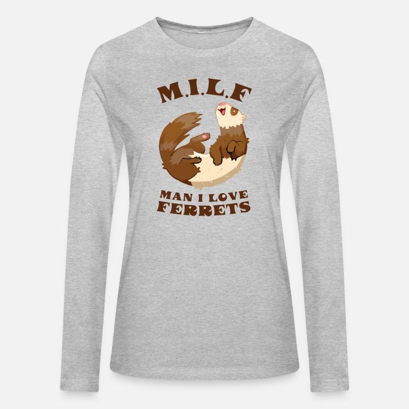 I Heart MILFs Man I Love Ferrets Lover Funny Ferre