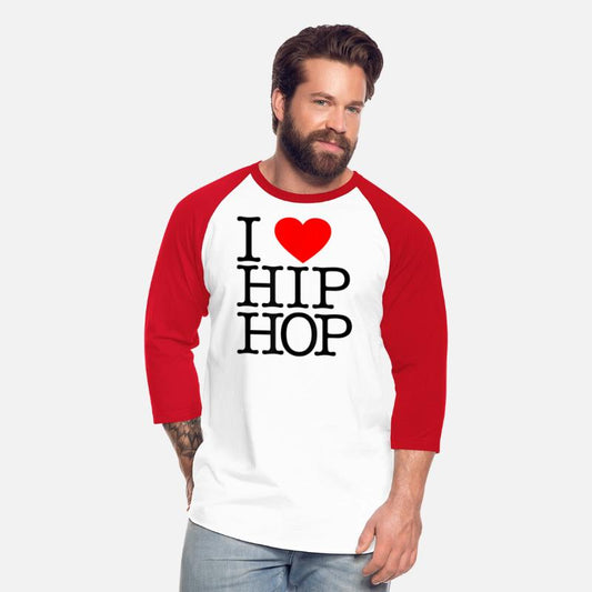 I Love Hip Hop Heart Rap and Hip Hop Fan T Shirt