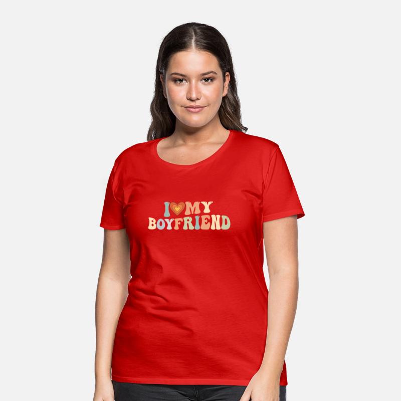 I Love Myfriend Groovy I Red Heart Myfriend Bf