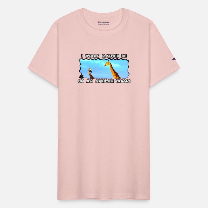 I Would Rather Be African Safari Giraffe Herd