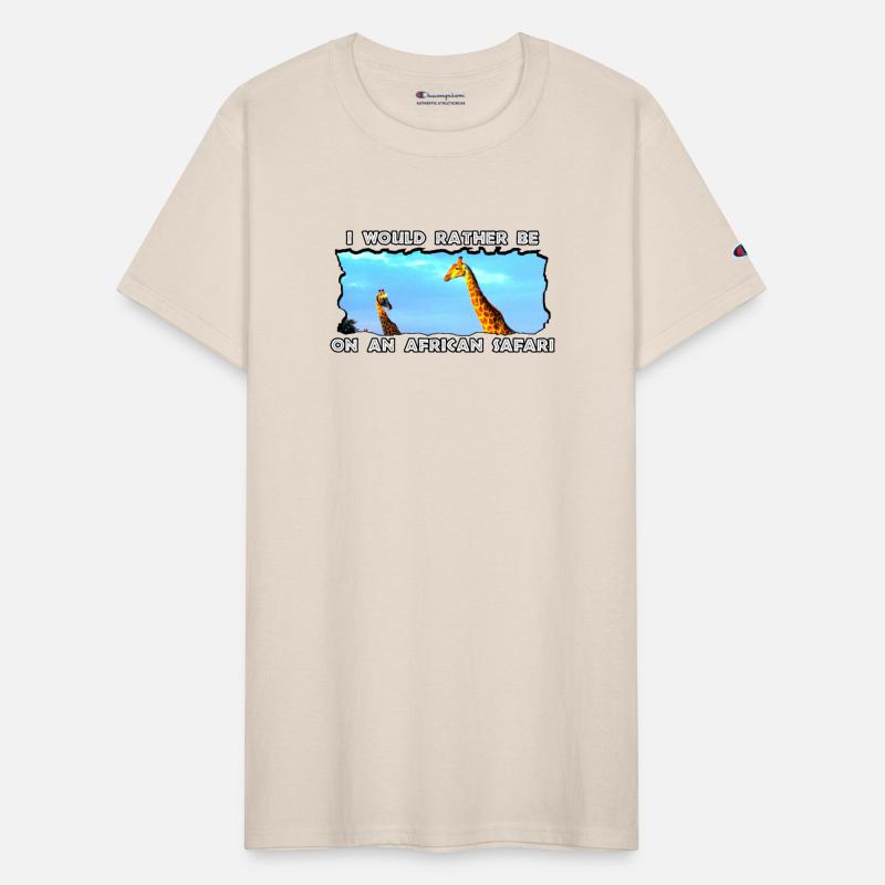 I Would Rather Be African Safari Giraffe Herd