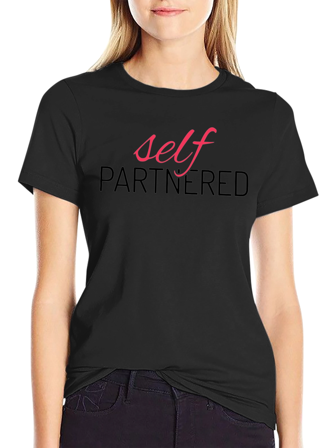 Self Partnered Graphic Tee - Unisex Black T-Shirt