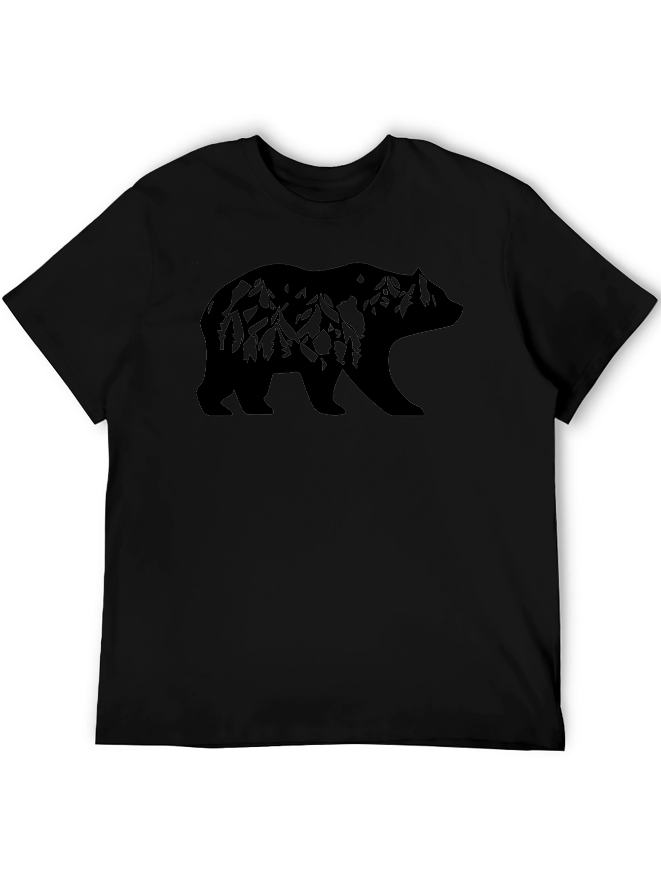 Mountain Bear Graphic Tee - Black