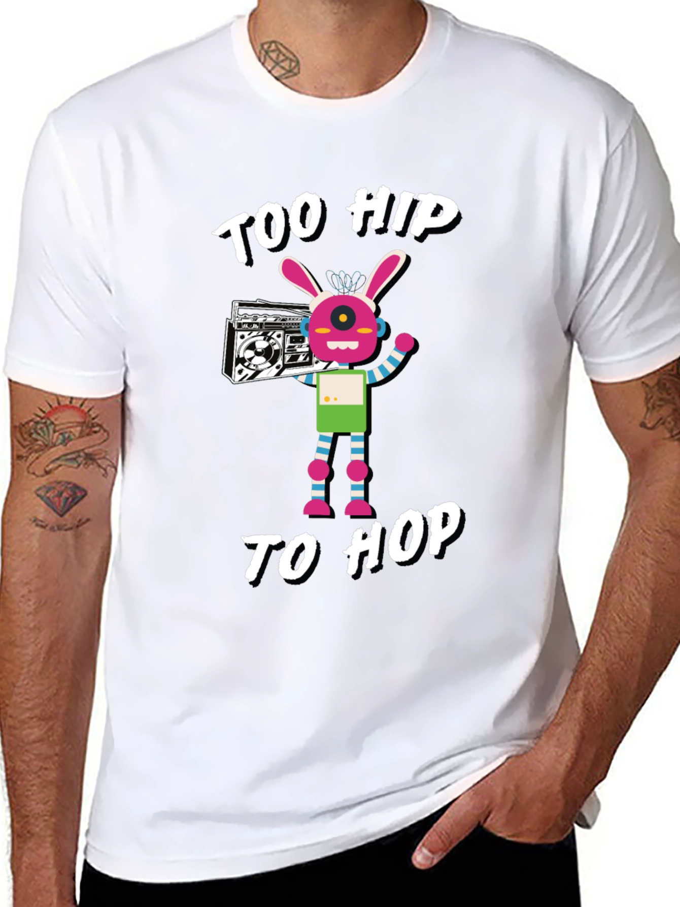 Too Hip to Hop Graphic T-Shirt